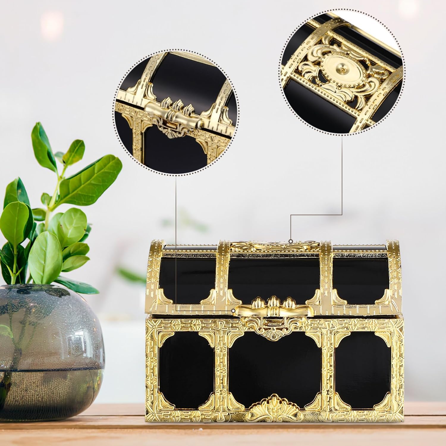 Amazon｜宝箱 おもちゃ プラスチック製 海賊の宝箱 宝石箱 ジュエリー